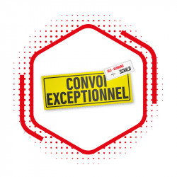 Alu-Verbund Schild "Convoi...