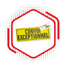 Alu-Verbund Schild "Convoi Exceptionnel"