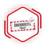 Reflex-Aufkleber "Überbreite folgt"